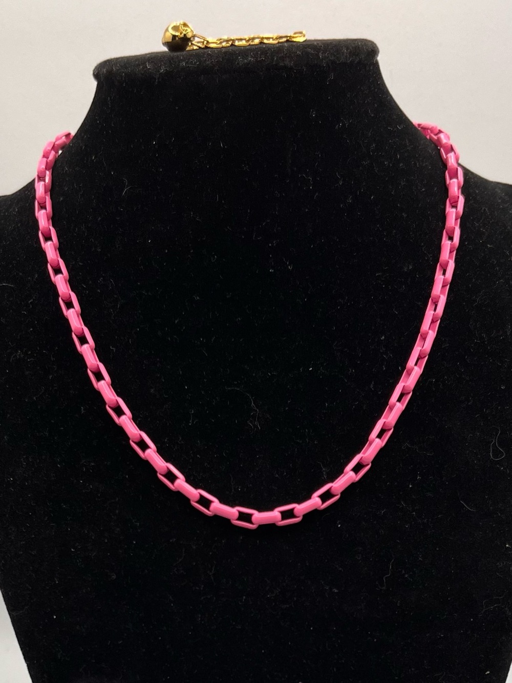 Vibrant Pink Chain Link Necklace for Women